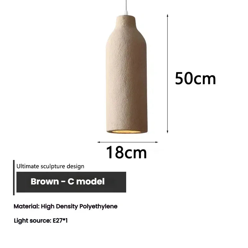 Lampa wisząca w stylu Wabi Sabi WARIANTY DO WYBORU
