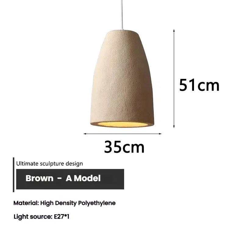 Lampa wisząca w stylu Wabi Sabi WARIANTY DO WYBORU