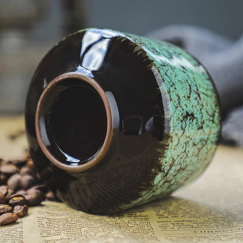 Ceramiczny kubek z efektem reaktywnej glazur WARIANTY