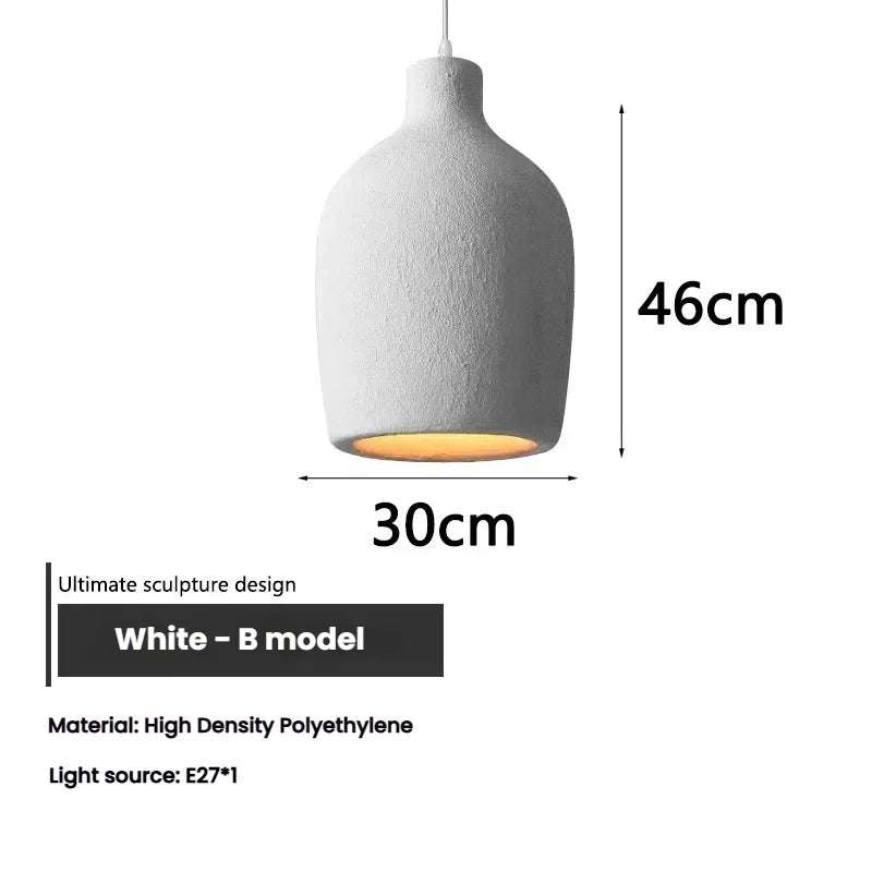 Lampa wisząca w stylu Wabi Sabi WARIANTY DO WYBORU