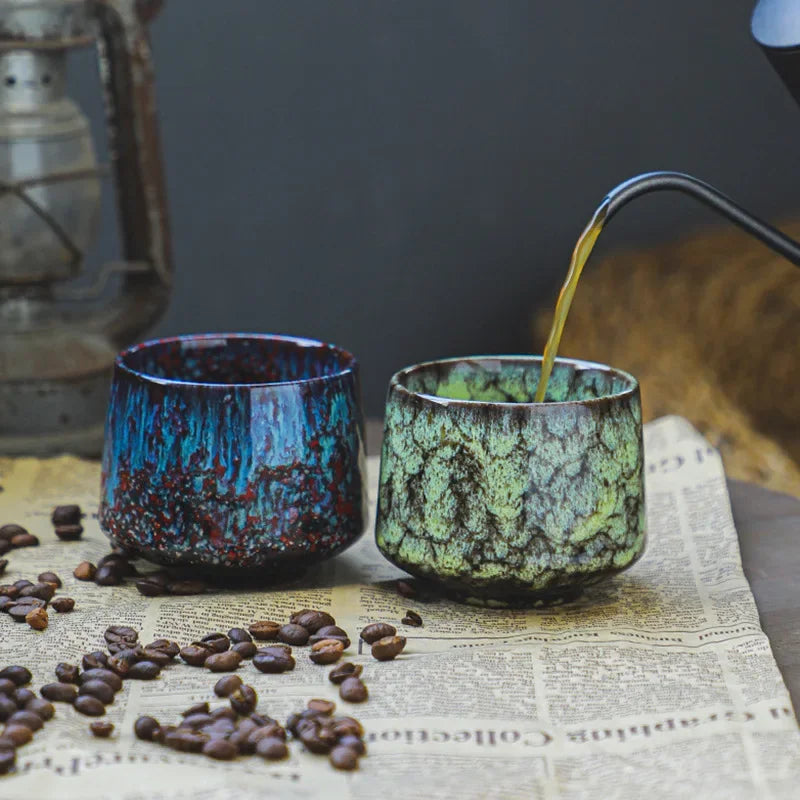 Ceramiczny kubek z efektem reaktywnej glazur WARIANTY